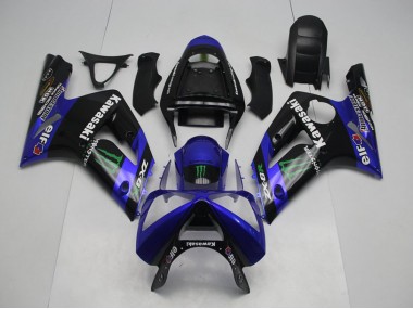 Carénage ZX6R 2003-2004 - Bleu Monster