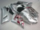 Carénage ZX6R 2005-2006 - Argent Rouge Flamme