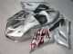 Carénage ZX6R 2005-2006 - Argent Rouge Flamme