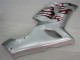 Carénage ZX6R 2005-2006 - Argent Rouge Flamme