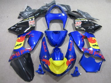 Carénage ZX6R 2005-2006 - Bleu Red Bull Ninja