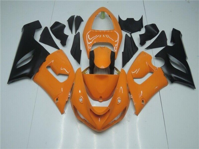 Carénage ZX6R 2005-2006 - Orange Noir