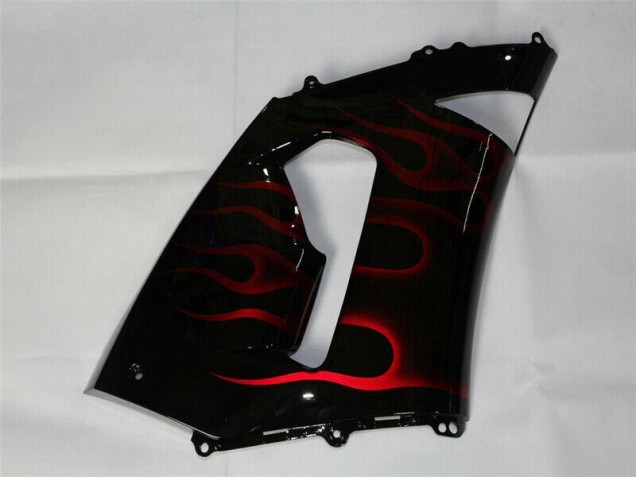 Carénage ZX6R 2005-2006 - Rouge Noir