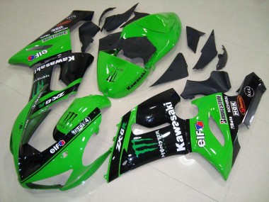 Carénage ZX6R 2005-2006 - Vert Monster