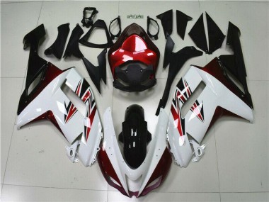 Carénage ZX6R 2007-2008 - Blanc Noir Rouge