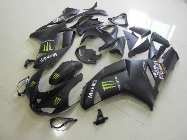 Carénage ZX6R 2007-2008 - Noir Mat Monster