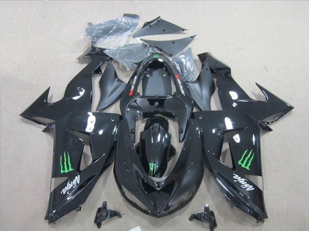 Carénage ZX6R 2007-2008 - Noir Ninja Vert Monster Carénage ZX6R 2007-2008 - Noir Ninja Vert Monster