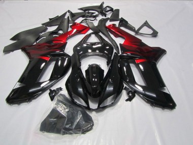 Carénage ZX6R 2007-2008 - Noir Rouge