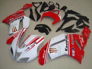 Carénage ZX6R 2007-2008 - Rouge et Blanc