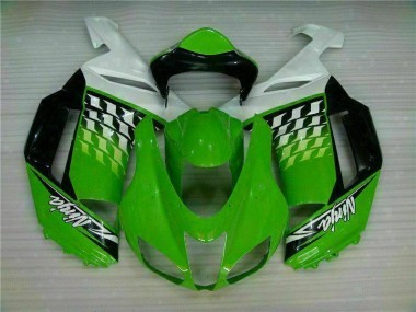 Carénage ZX6R 2007-2008 - Vert Blanc Ninja