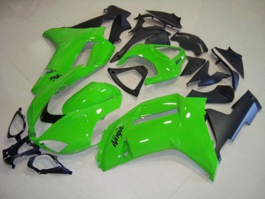 Carénage ZX6R 2007-2008 - Vert Noir Mat