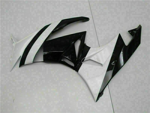 Carénage ZX6R 2009-2012 - Blanc Noir Carénage ZX6R 2009-2012 - Blanc Noir