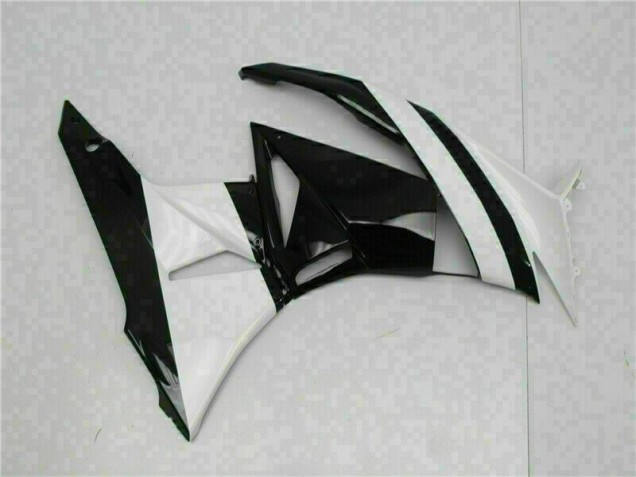 Carénage ZX6R 2009-2012 - Blanc Noir Carénage ZX6R 2009-2012 - Blanc Noir