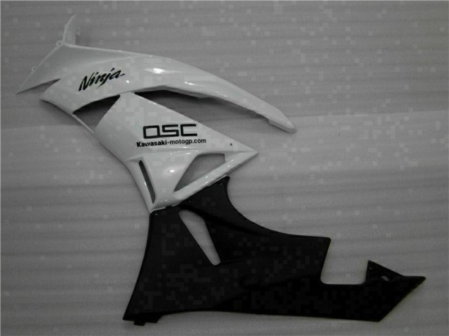 Carénage ZX6R 2009-2012 - Blanc Noir Ninja