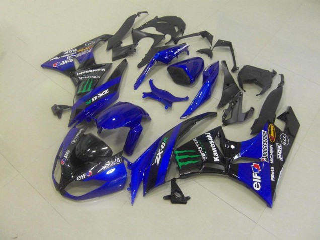 Carénage ZX6R 2009-2012 - Bleu Monster Carénage ZX6R 2009-2012 - Bleu Monster