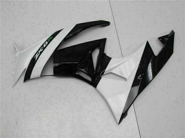 Carénage ZX6R 2009-2012 - Noir Blanc Carénage ZX6R 2009-2012 - Noir Blanc
