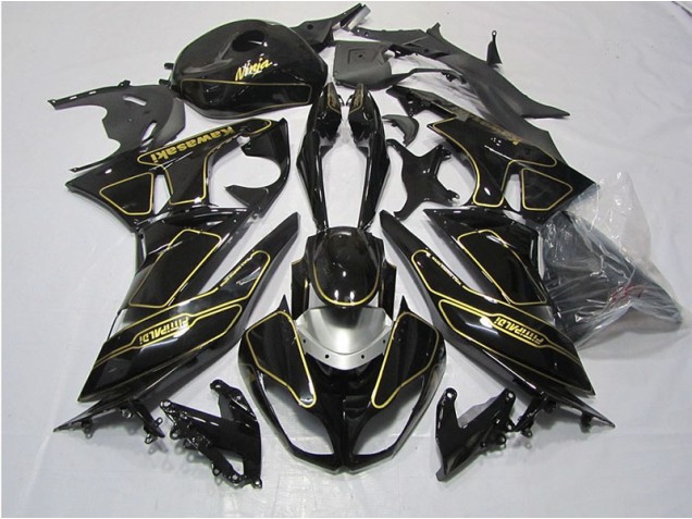 Carénage ZX6R 2009-2012 - Noir Or