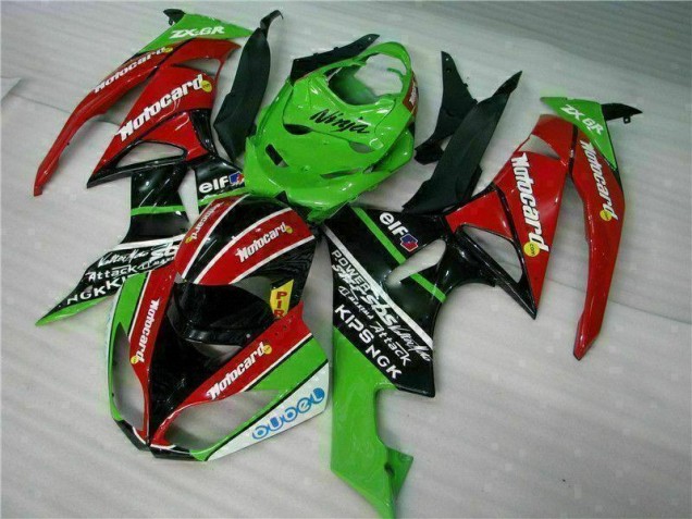 Carénage ZX6R 2009-2012 - Noir Rouge Vert card Carénage ZX6R 2009-2012 - Noir Rouge Vert card