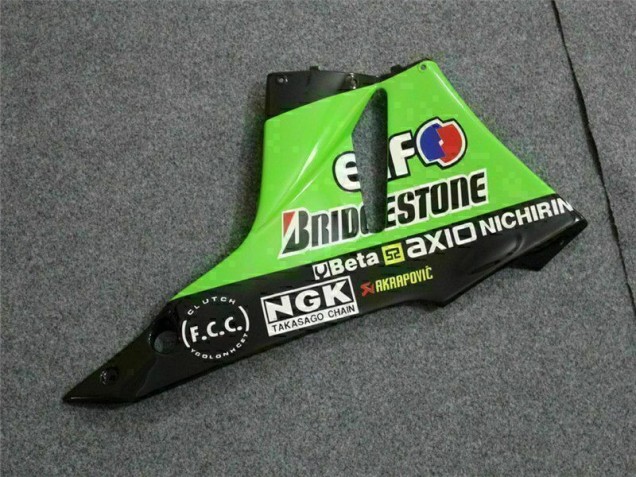 Carénage ZX6R 2009-2012 - Noir Vert 3M Touch4 Carénage ZX6R 2009-2012 - Noir Vert 3M Touch4