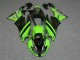 Carénage ZX6R 2009-2012 - Noir Vert 3M Touch4 Carénage ZX6R 2009-2012 - Noir Vert 3M Touch4