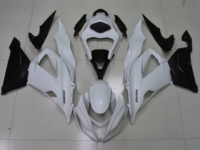 Carénage ZX6R 2013-2018 - Blanc Noir 636 Carénage ZX6R 2013-2018 - Blanc Noir 636