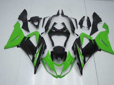 Carénage ZX6R 2013-2018 - Noir Vert 636