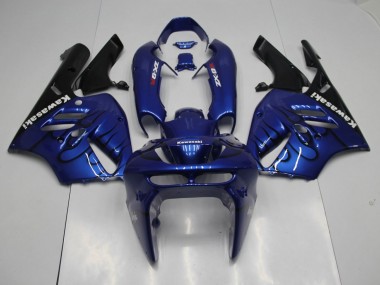 Carénage ZX9R 1994-1997 - Bleu Noir Flamme