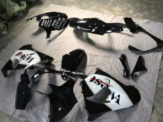 Carénage ZX9R 2000-2001 - Noir Brillant Blanc Carénage ZX9R 2000-2001 - Noir Brillant Blanc
