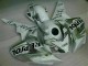 Carénages CBR 1000 RR 2004-2005 - Argent Repsol