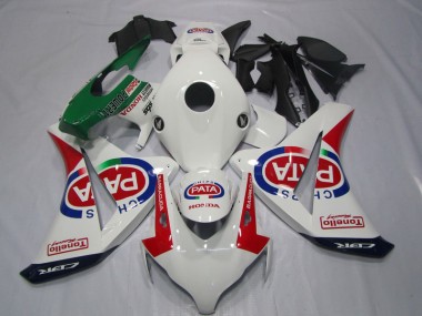Carénages CBR 1000 RR 2008-2011 - Blanc Rouge PATA