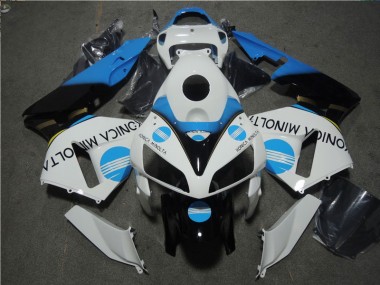 Carénages CBR 600 RR 2005-2006 - Blanc Bleu Konica Minolta