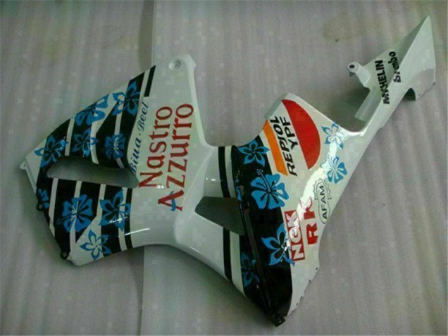 Carénages CBR 600 RR 2005-2006 - Blanc Bleu Nastro Azzurro 46