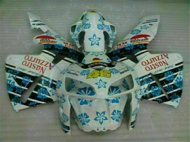 Carénages CBR 600 RR 2005-2006 - Blanc Bleu Nastro Azzurro 46