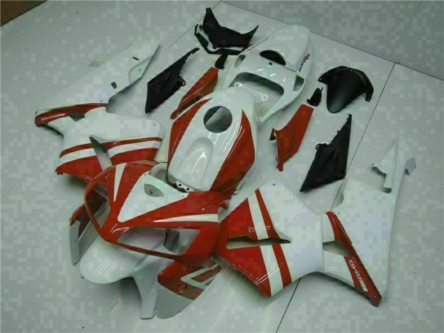 Carénages CBR 600 RR 2005-2006 - Blanc Rouge Carénages CBR 600 RR 2005-2006 - Blanc Rouge