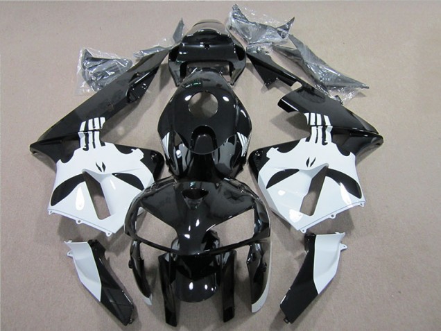 Carénages CBR 600 RR 2005-2006 - Noir Blanc Carénages CBR 600 RR 2005-2006 - Noir Blanc
