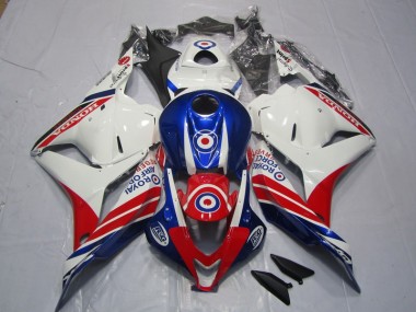 Carénages CBR 600 RR 2009-2012 - Blanc Bleu Rouge
