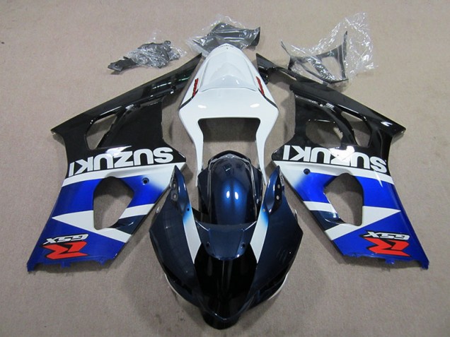 Carénages GSXR 1000 K3 2003-2004 - Bleu Blanc Décalque Carénages GSXR 1000 K3 2003-2004 - Bleu Blanc Décalque