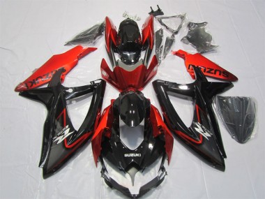 Carénages GSXR 1000 K7 2007-2008 - Noir Rouge