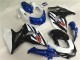 Carénages GSXR 1000 K9 2009-2016 - Blanc Bleu Noir Carénages GSXR 1000 K9 2009-2016 - Blanc Bleu Noir