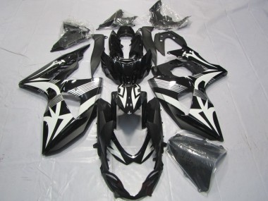 Carénages GSXR 1000 K9 2009-2016 - Noir Blanc