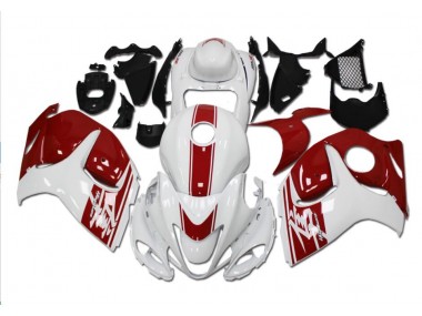 Carénages GSXR 1300 Hayabusa 2008-2019 - Blanc Rouge