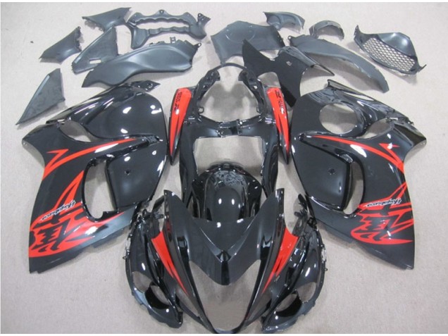Carénages GSXR 1300 Hayabusa 2008-2019 - Noir Rouge Carénages GSXR 1300 Hayabusa 2008-2019 - Noir Rouge
