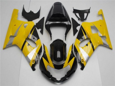 Carénages GSXR 600 / 750 K1 K2 K3 2001-2003 - Jaune Noir