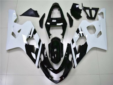 Carénages GSXR 600 / 750 K4 2004-2005 - Blanc Noir