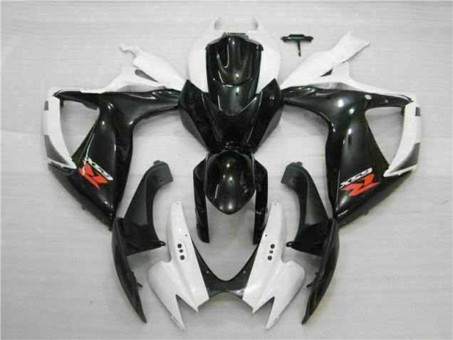 Carénages GSXR 600 / 750 K6 2006-2007 - Blanc Noir