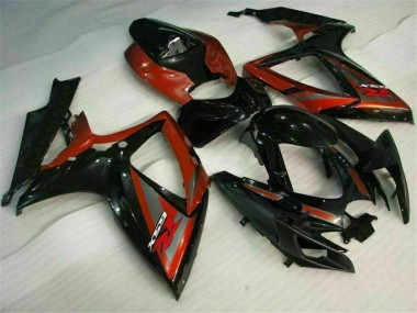 Carénages GSXR 600 / 750 K6 2006-2007 - Noir Rouge