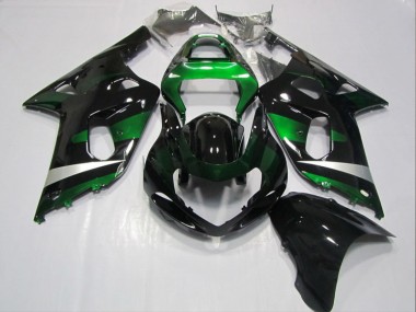 Carénages GSXR 600 K1 K2 K3 2001-2003 - Noir Vert