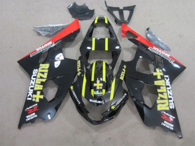 Carénages GSXR 600 K4 2004-2005 - Noir Jaune Rizla