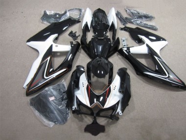 Carénages GSXR 600 K8 2008-2010 - Noir Blanc