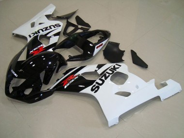 Carénages GSXR 750 K4 2004-2005 - Noir Blanc